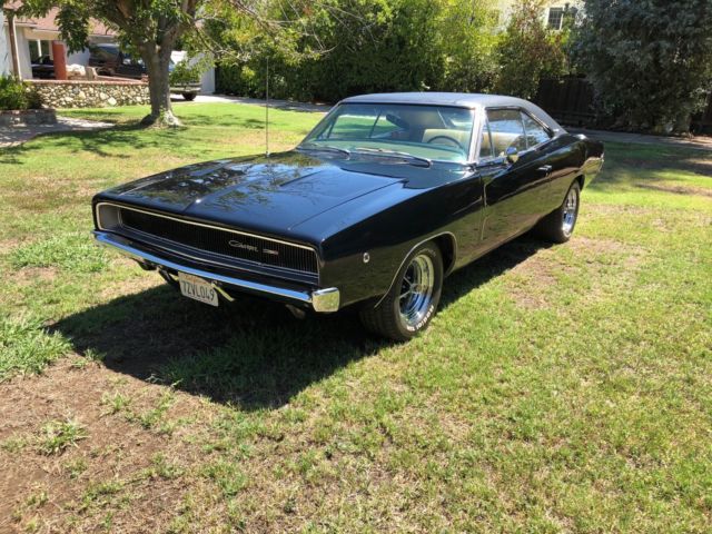 1968 dodge charger black
