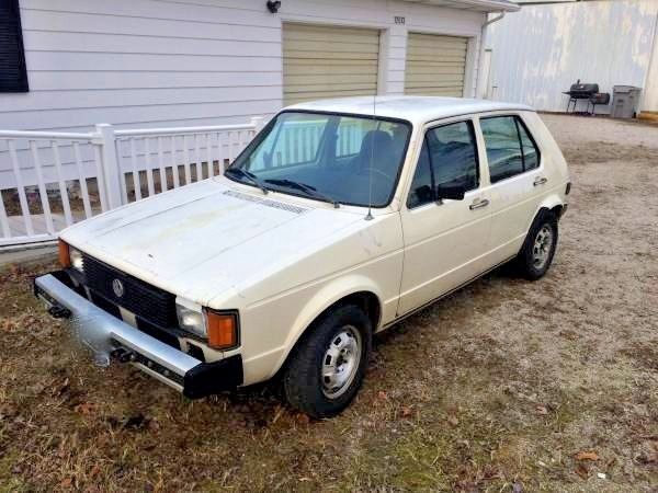 solid 1981 vw rabbit diesel l hatchback-rebuilt engine, lots of new parts