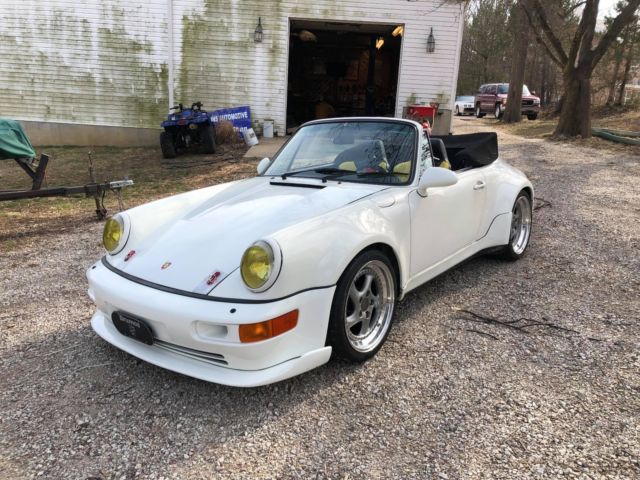 1988 porsche 911 carrera cabirolet widebody turbo look 930