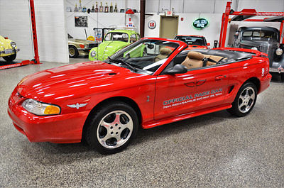 1994 ford mustang cobra svt indy pace car convertible 310 miles perfect 10