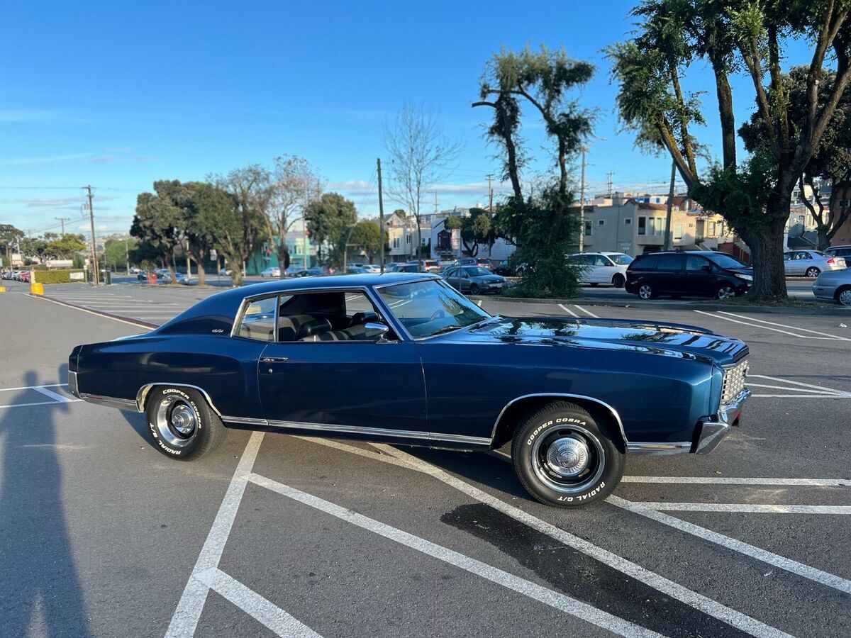 1972 chevrolet monte carlo coupe coupe blue rwd automatic