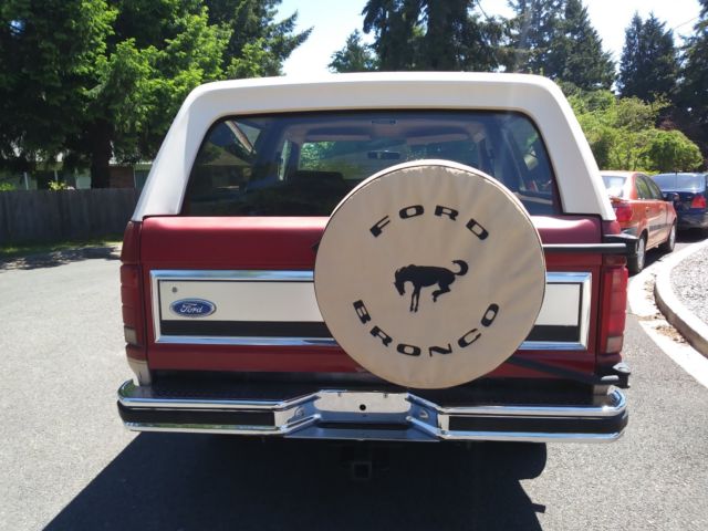 1986 bronco eddie bauer 4x4 locking hubs a/c 5.0 selling world wide no reserve