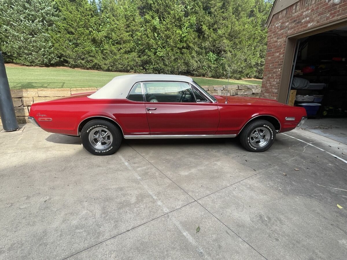 1968 mercury cougar red xr7