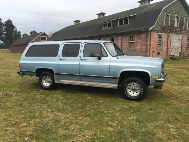 1990 chevrolet v1500 suburban 3rd row 4x4 rust free turnkey worldwide no reserve