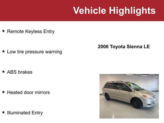 2006 toyota sienna le