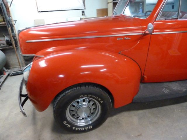 1940 ford deluxe convertible street rod chevy v-8