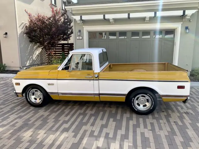 1971 gmc c10 sierra cst cheyenne short bed yellow rwd automatic