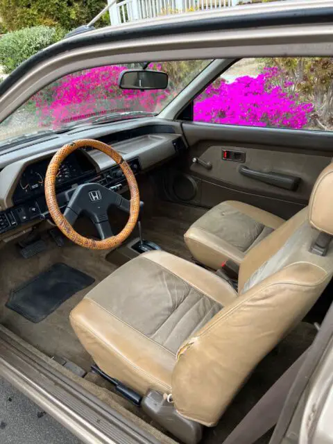 1987 honda civic hatchback brown fwd automatic 1.5 dx