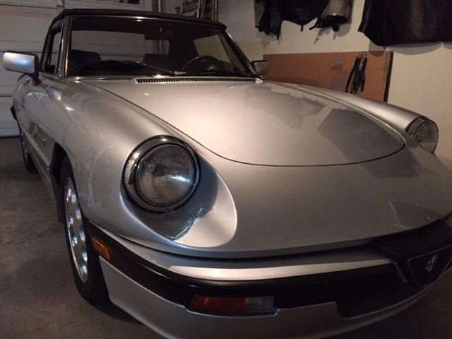 alfa romeo quadrifoglio spider 1986 convertible excellent condition and fun!
