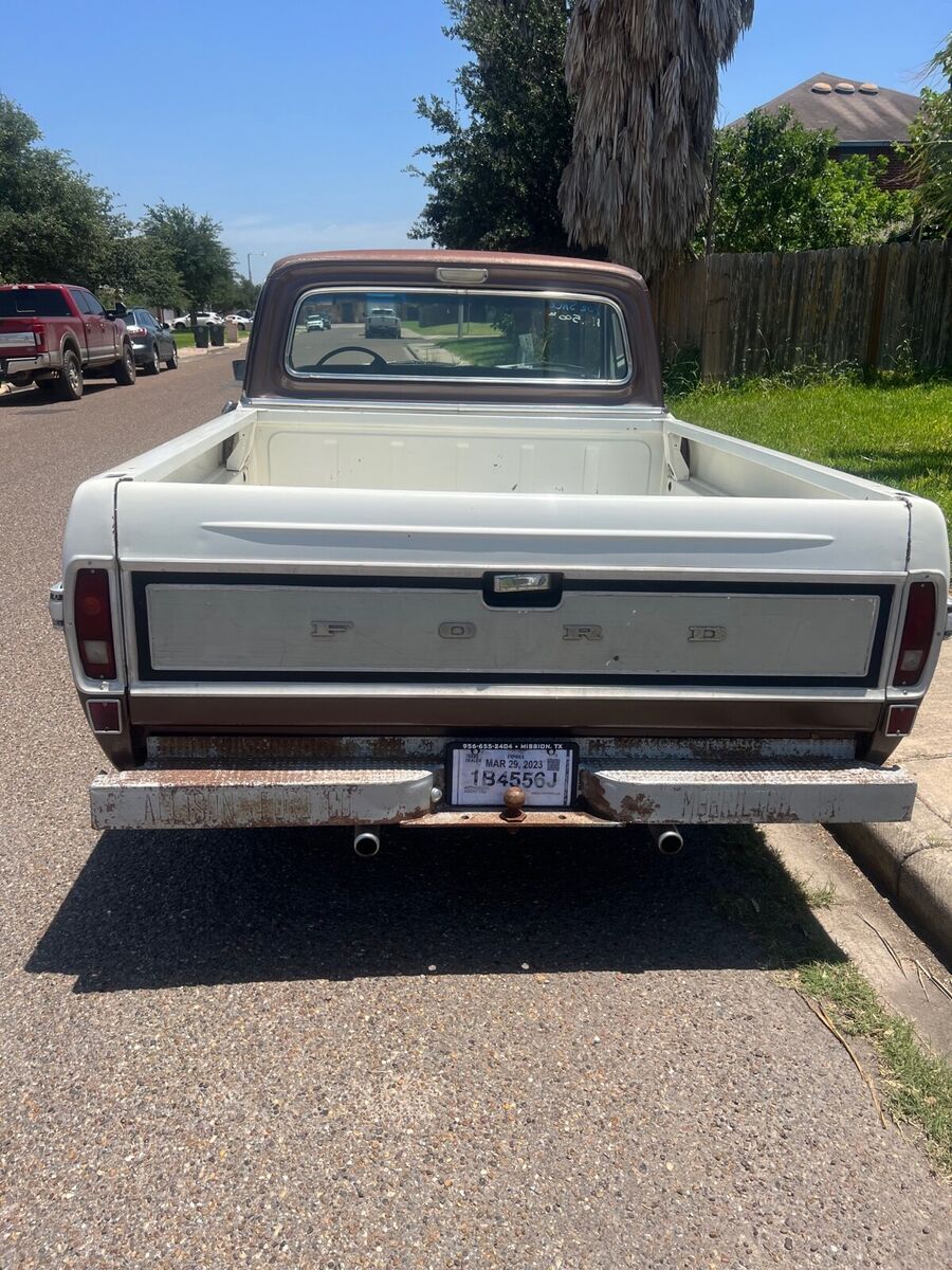 1972 ford f100 pickup white rwd automatic ranger xlt