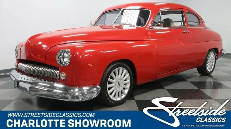 classic vintage chrome fuel injection late model swap automatic red tan leather