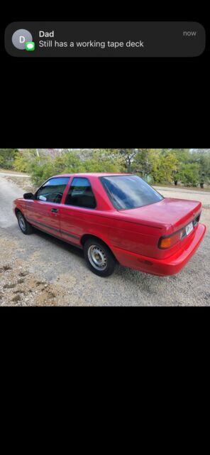 1991 nissan sentra sedan red fwd automatic