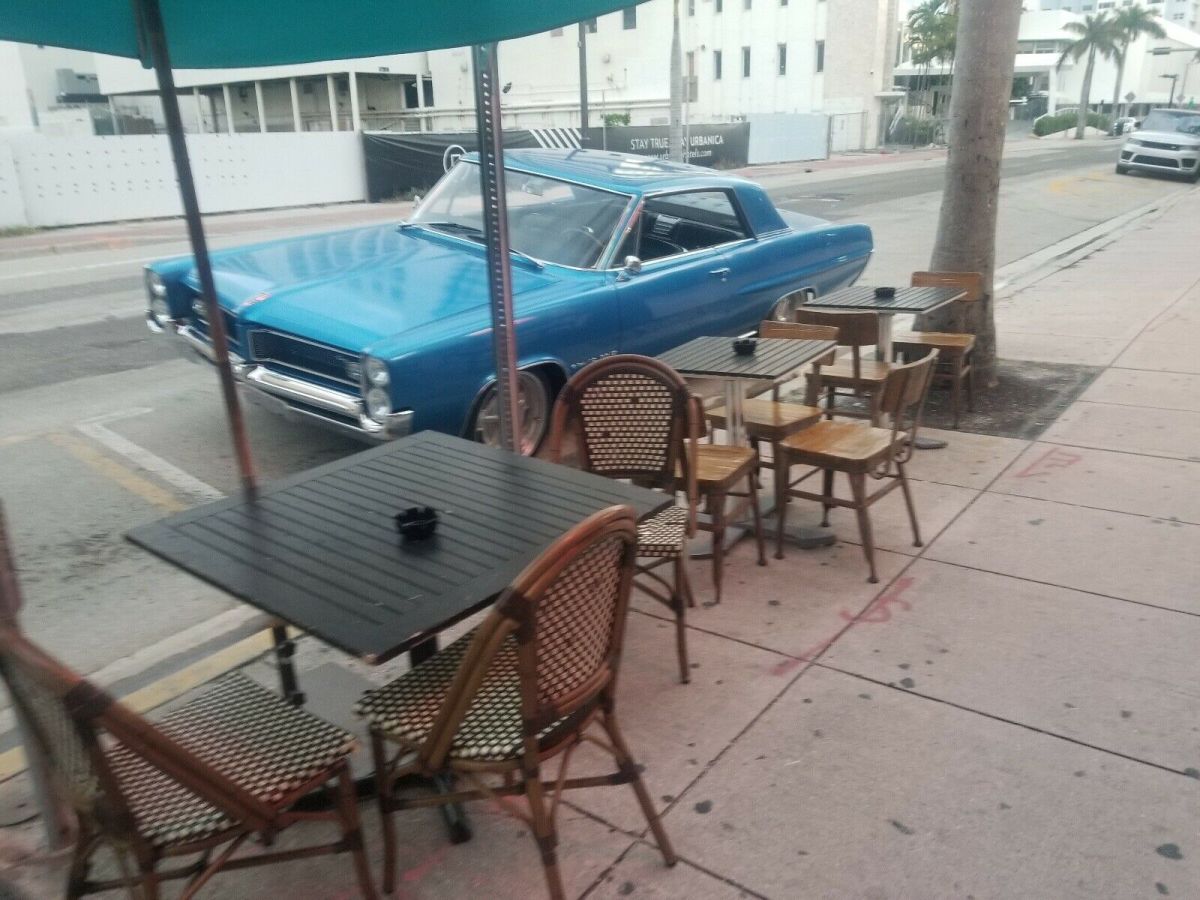 1964 pontiac grand prix 6.5 coupe blue rwd automatic chrome