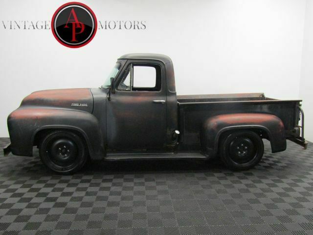 1953 ford f00 v8 c4 auto lowered