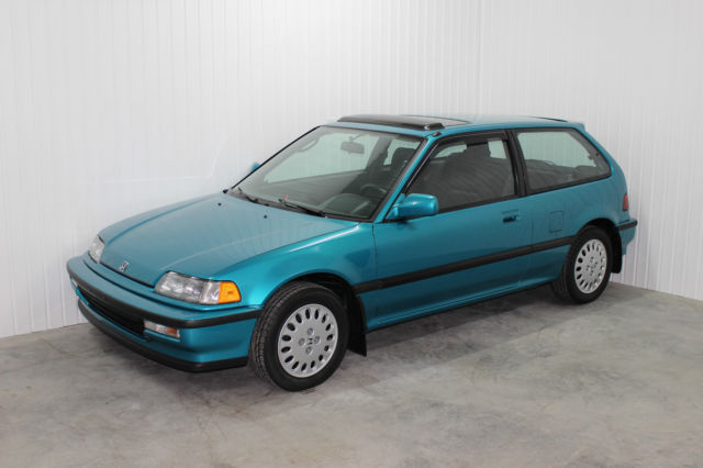 very rare untouched low mileage tahitian green 91 civic si, pristine condition