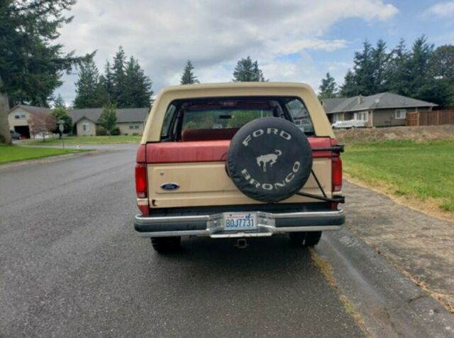 1990 ford bronco suv red 4wd automatic u100