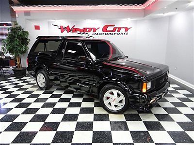 1992 gmc typhoon 4.3 v6 turbo jet black over black leather stock super clean