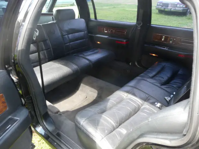 1993 cadillac fleetwood brougham limousine limo black 9 pass 5.7-350 v8
