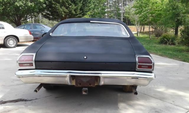 1969 chevrolet chevelle roller with ss hood and dash