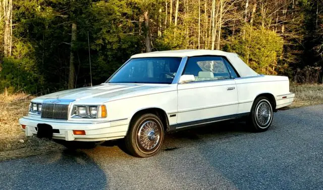 1986 chrysler lebaron convertible turbo-summer cruiser-all original- no reserve!
