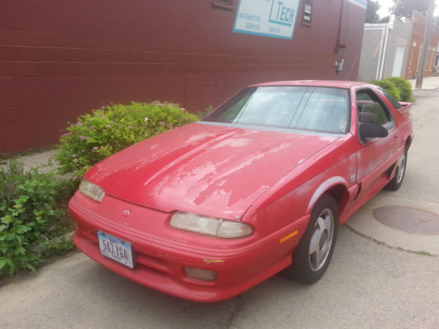 1992 dodge daytona iroc r/t hatchback 2-door 2.2l, mopar, big turbo, rust free!