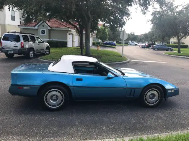 1987 corvette convertible low miles