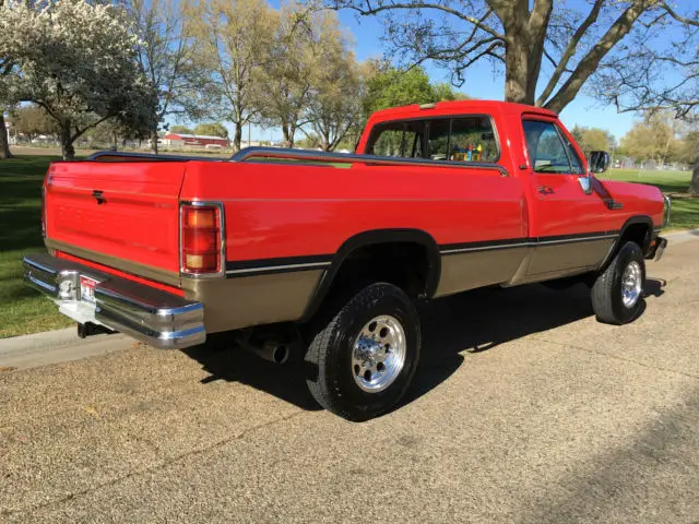 beautiful red 1993 dodge ram 250 4x4 5 speed 5.9l 1st gen cummins diesel