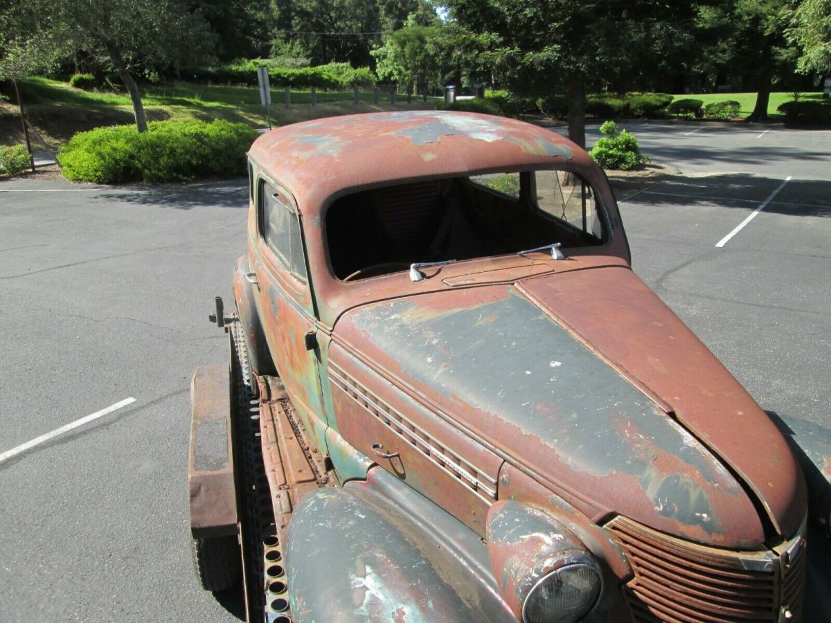 1938 chevrolet 2 door master deluxe california barn find survivor! all orig car!