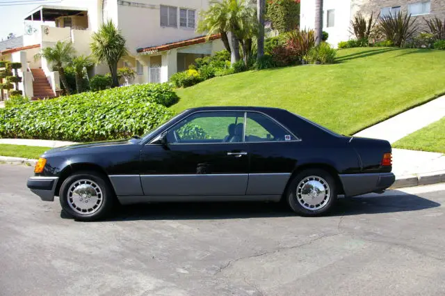 1992 california mercedes-benz classic 300ce cpe rare black on black beauty nr!!