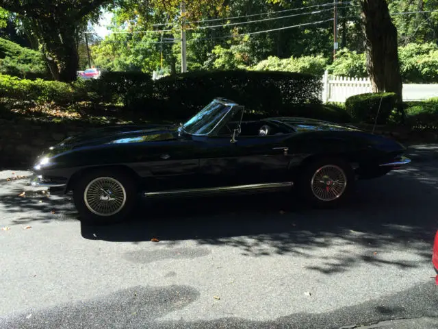 1964 triple black chevrolet corvette convertible non-matching numbers
