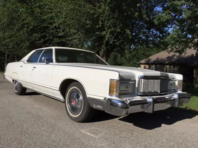 1977 mercury grand marquis snow white fully loaded low miles one owner garage