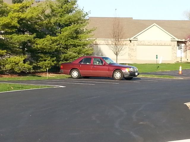1991 mercedes benz 300e almandine red metallic