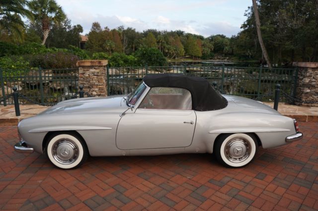 1958 mercedes 190sl convertible hard top soft top rare car must see v8 automatic