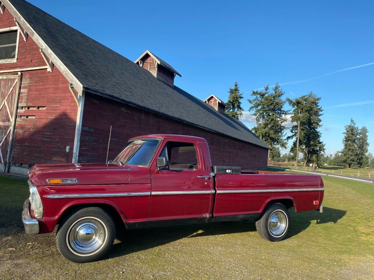 1968 ford f-100 ranger clean, inline 6. manual 4-spd. one owner 148k. miles