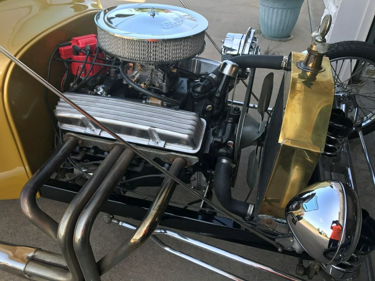 23 t-bucket ford roadster;sbc;turbo 350;8 3/4 rearend;new tires & edelbrock carb
