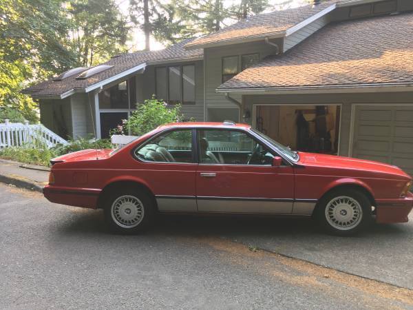 635csi 1989 red every option
