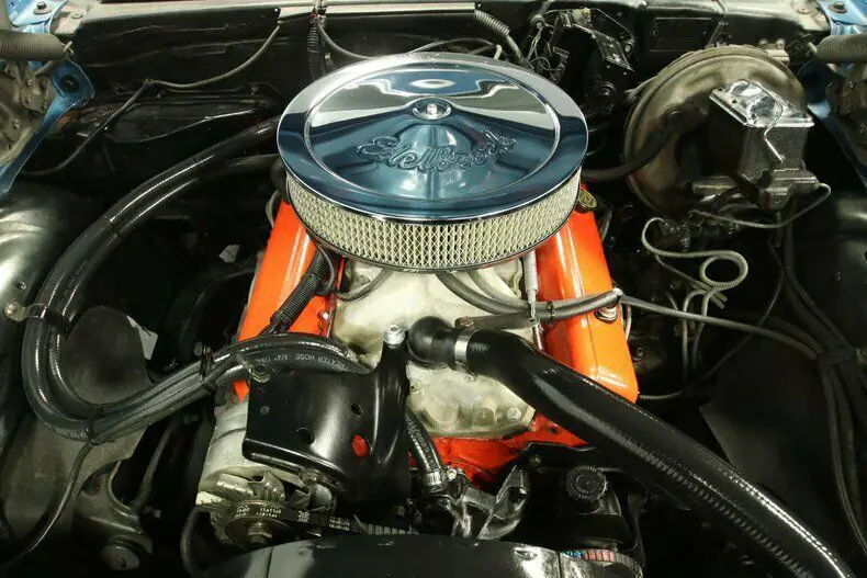 classic vintage chrome chevy sbc automatic restored white vinyl interior
