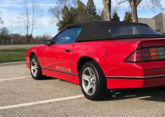1988 chevrolet camaro iroc z28 convertible 5.0l v8 tpi ohv