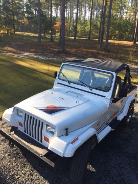 1990 jeep wrangler yj islander white