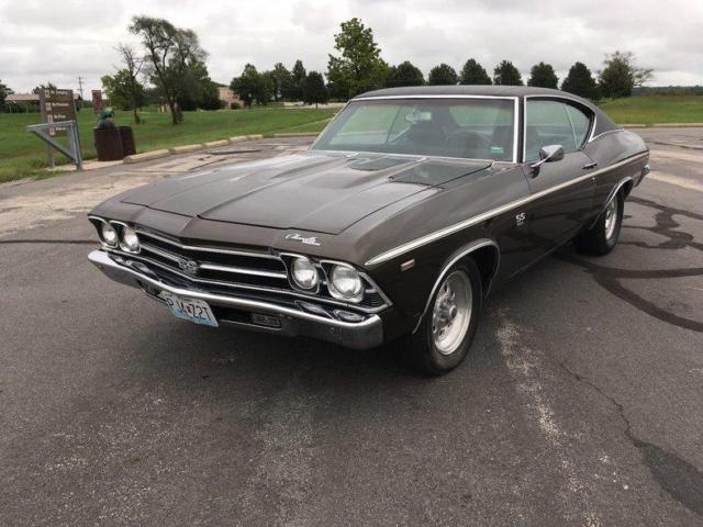 1969 chevrolet chevelle ss 76905 miles brown coupe 396 v8 manual