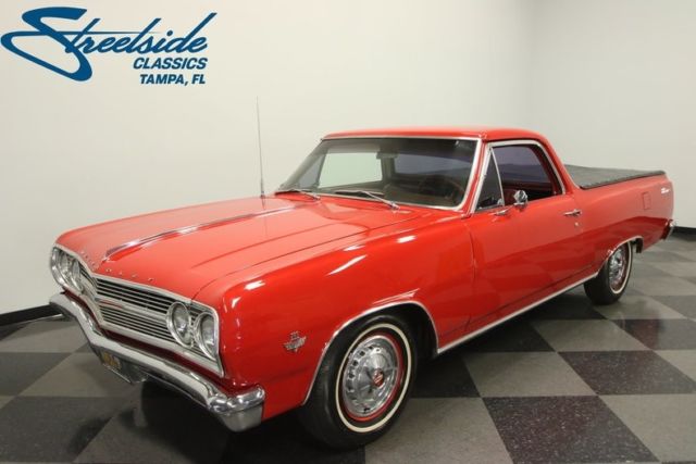 1965 chevrolet el camino 20819 miles regal red pickup truck 350 v8 crate 3 spee