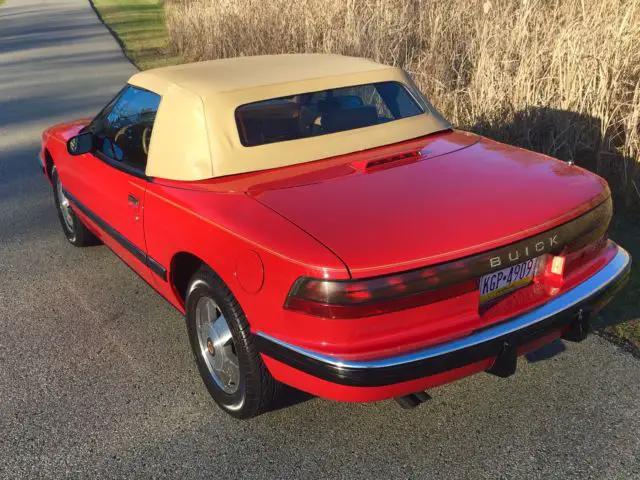 1990 buick reatta convertible 9,910 miles 1988 1989 1991 red