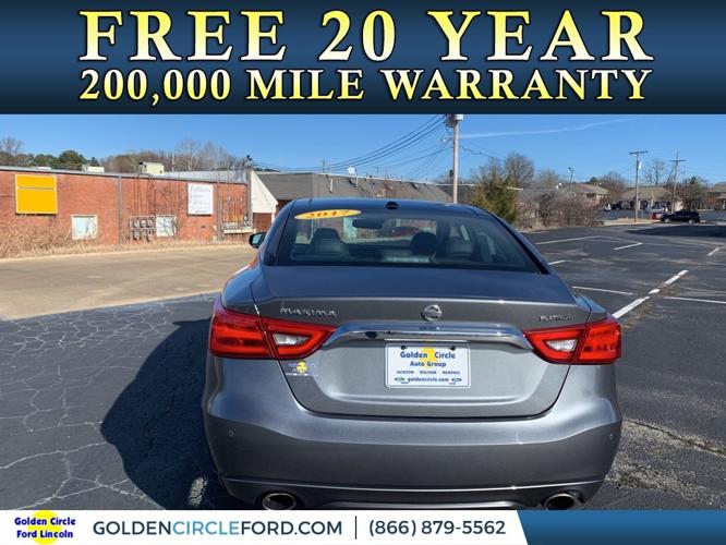 used 2017 nissan maxima platinum jackson, tn 38305 for sale in jackson, tennessee