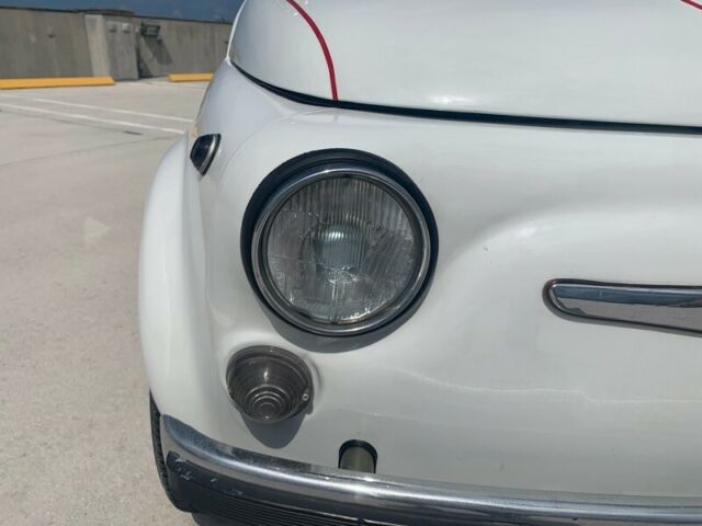 1969 fiat 500 abarth cabrio 65671 miles white 595cc 4 speed