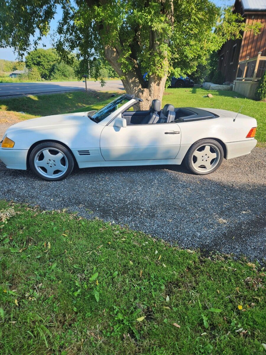 1991 mercedes-benz 500sl convertible white rwd automatic sl