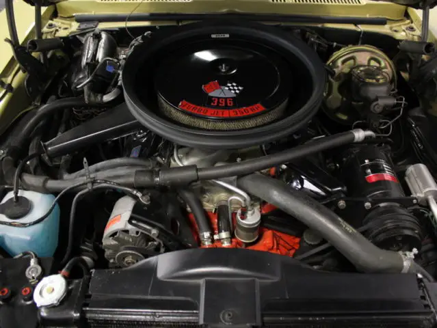 396/350hp, factory a/c car, 4 speed manual, correct olympic gold, super clean!