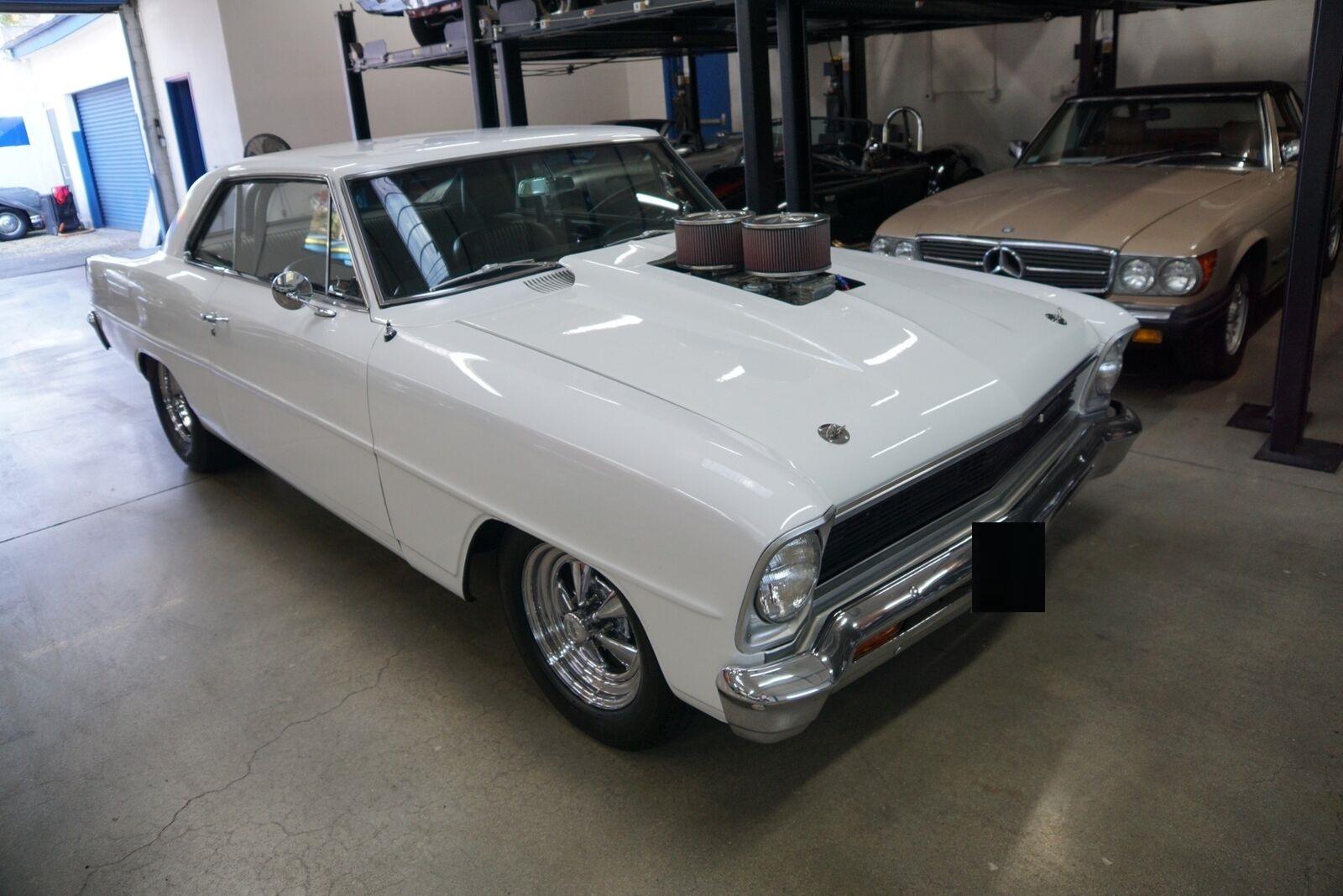 1966 chevrolet ii nova custom white 427 v8 2 door hardtop 3111 miles