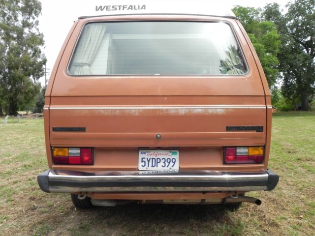 1982 vw westfalia camper van - california