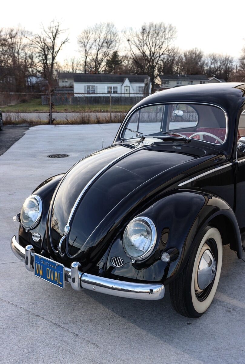 1956 volkswagen beetle sedan black rwd manual deluxe