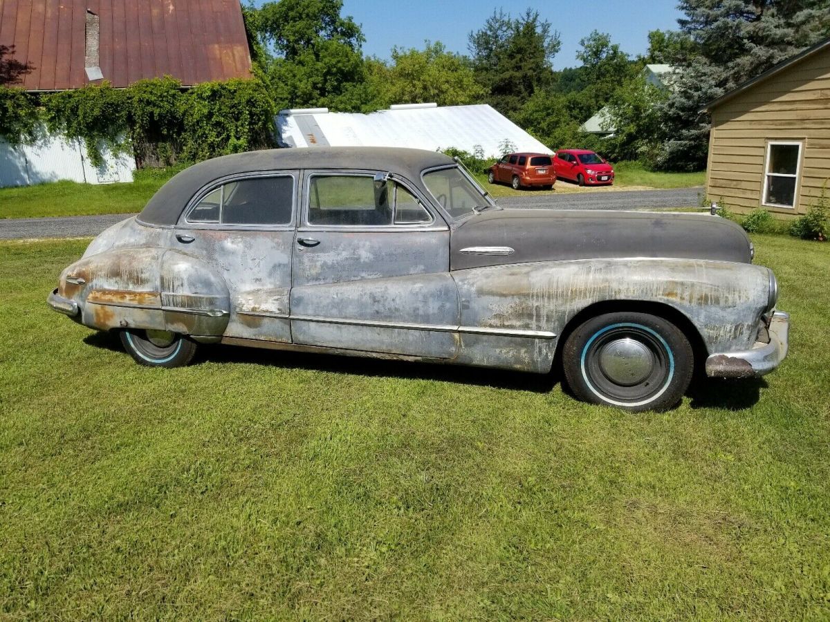 1946 buick roadmaster sedan grey rwd automatic
